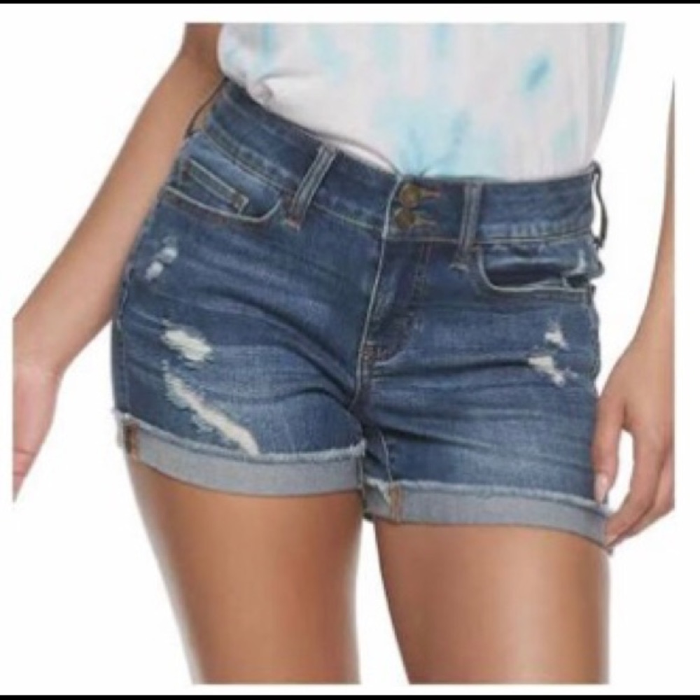 Ripped Jean Shorts